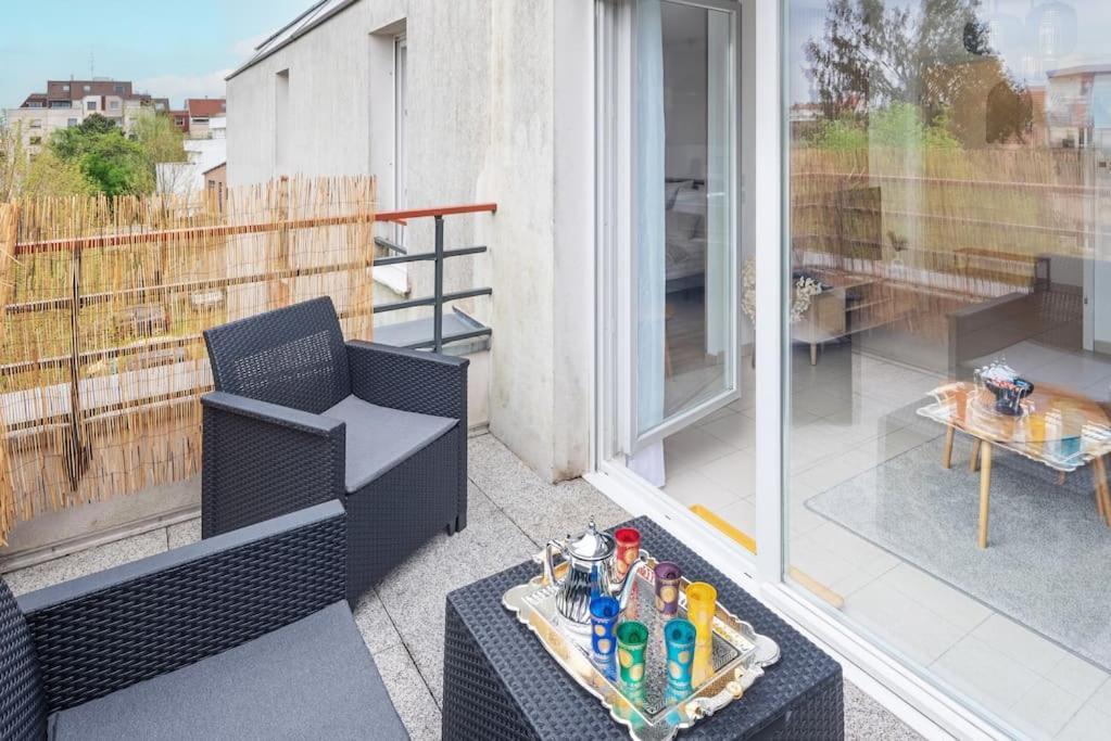 L'Excellence-8Min Aeroport-Terrasse-Parking Prive Apartment Lingolsheim Bagian luar foto